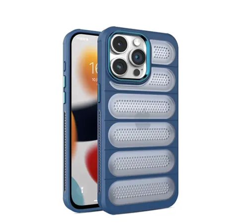 Apple iPhone 15 Pro Kılıf Airmax Silikon Kapak - Lacivert