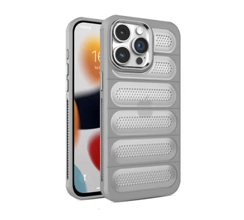 Apple iPhone 15 Pro Max Kılıf Airmax Silikon Kapak - Titan Gri