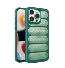 Apple iPhone 15 Pro Max Kılıf Airmax Silikon Kapak - Koyu Yeşil