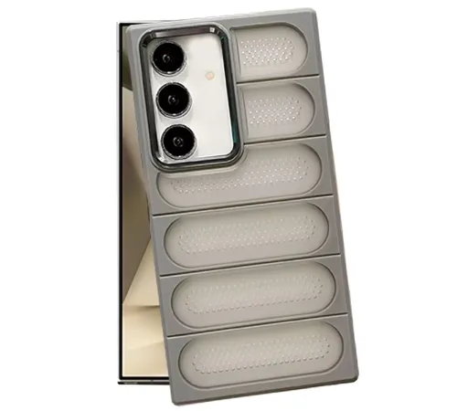 Samsung Galaxy S24 Kılıf Airmax Silikon Kapak - Titan Gri