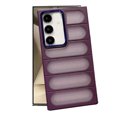 Samsung Galaxy S24 Plus Kılıf Airmax Silikon Kapak - Derin Mor
