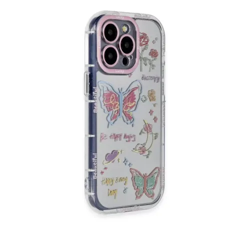 Apple iPhone 15 Pro Max Kılıf Reflexion Desenli Kapak - Desen 8