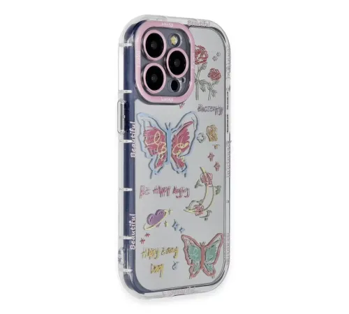 Apple iPhone 15 Pro Max Kılıf Reflexion Desenli Kapak - Desen 8