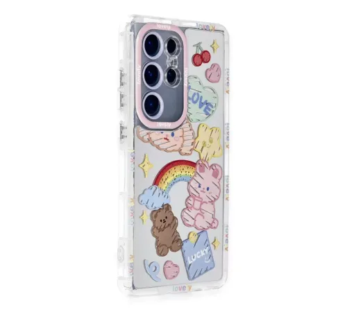 Samsung Galaxy S23 Ultra Kılıf Reflexion Desenli Kapak - Desen 4