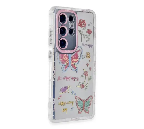 Samsung Galaxy S23 Ultra Kılıf Reflexion Desenli Kapak - Desen 8