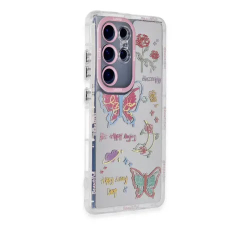 Samsung Galaxy S23 Ultra Kılıf Reflexion Desenli Kapak - Desen 8