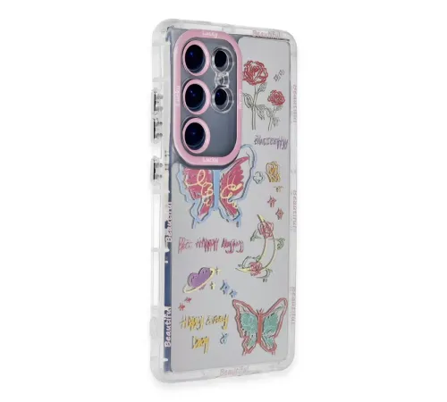 Samsung Galaxy S23 Ultra Kılıf Reflexion Desenli Kapak - Desen 8