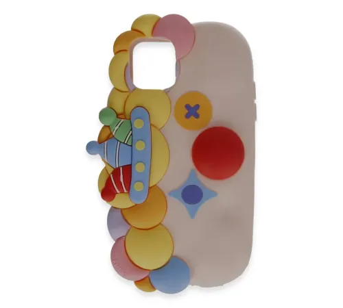 Apple iPhone 12 Kılıf Poky Karakter Silikon Kapak - Desen 7