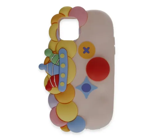 Apple iPhone 12 Kılıf Poky Karakter Silikon Kapak - Desen 7