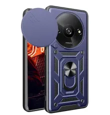 Xiaomi Redmi A3 4G Kılıf Pars Lens Yüzüklü Silikon - Lacivert