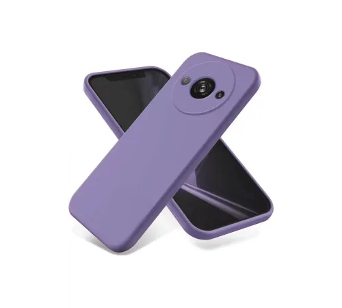 Xiaomi Redmi A3 4G Kılıf First Silikon - Lila