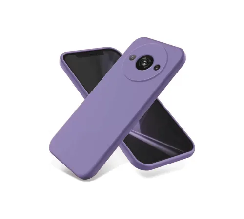 Xiaomi Redmi A3 4G Kılıf First Silikon - Lila