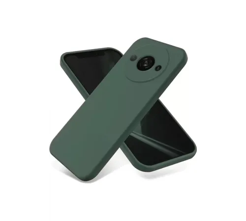 Xiaomi Redmi A3 4G Kılıf First Silikon - Koyu Yeşil