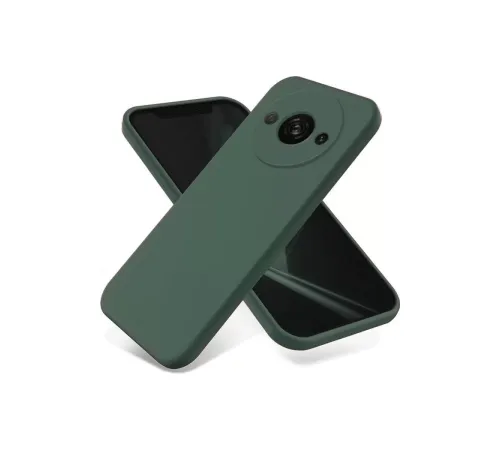 Xiaomi Redmi A3 4G Kılıf First Silikon - Koyu Yeşil