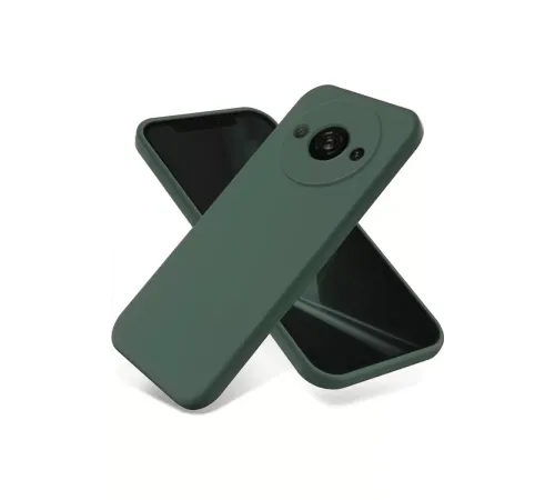 Xiaomi Redmi A3 4G Kılıf First Silikon - Koyu Yeşil