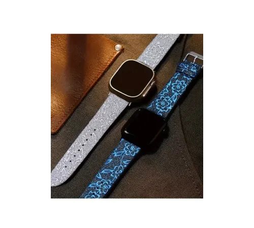 Apple Watch 42mm Creeper Desenli Kordon - Rose Gold