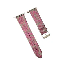 Apple Watch 42mm Creeper Desenli Kordon - Pembe