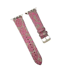 Apple Watch 42mm Creeper Desenli Kordon - Pembe