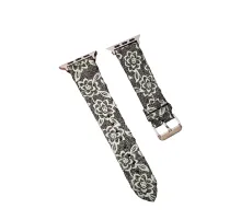 Apple Watch 42mm Creeper Desenli Kordon - Siyah