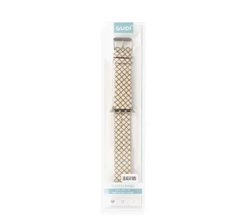Apple Watch 38mm Karo Motif Kordon - Mavi