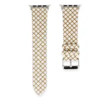 Apple Watch 38mm Karo Motif Kordon - Mavi