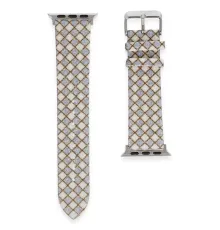 Apple Watch 42mm Karo Motif Kordon - Lila