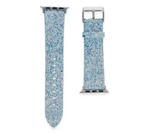 Apple Watch 38mm Starry Taşlı Kordon - Turkuaz