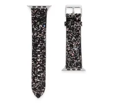 Apple Watch 38mm Starry Taşlı Kordon - Siyah