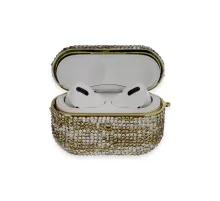 Apple Airpods Pro 2 (2.nesil) Klor Taşlı Kılıf - Desen 6