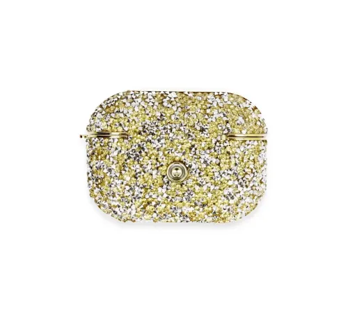 Apple Airpods Pro 2 (2.nesil) Luz Taşlı Kılıf - Gold