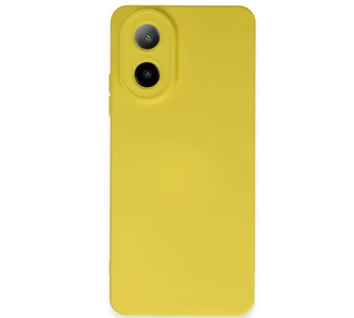 A38 Kılıf Nano içi Kadife Silikon - Sarı