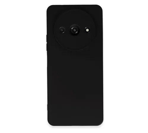 Xiaomi Redmi A3 4G Kılıf Nano içi Kadife Silikon - Siyah