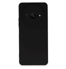 Xiaomi Redmi A3 4G Kılıf Nano içi Kadife Silikon - Siyah
