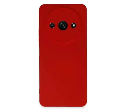 Xiaomi Redmi A3 4G Kılıf Nano içi Kadife Silikon - Kırmızı