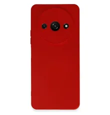 Xiaomi Redmi A3 4G Kılıf Nano içi Kadife Silikon - Kırmızı