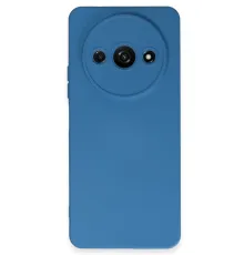 Xiaomi Redmi A3 4G Kılıf Nano içi Kadife Silikon - Mavi
