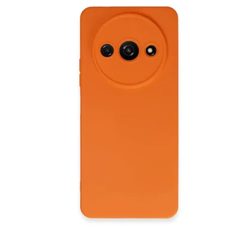 Xiaomi Redmi A3 4G Kılıf Nano içi Kadife Silikon - Turuncu