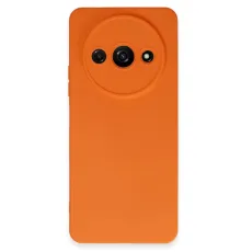Xiaomi Redmi A3 4G Kılıf Nano içi Kadife Silikon - Turuncu