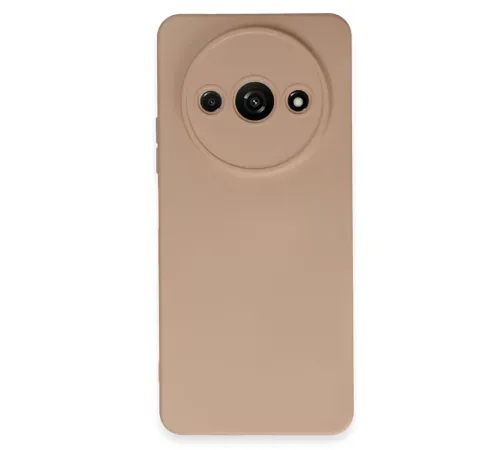 Xiaomi Redmi A3 4G Kılıf Nano içi Kadife Silikon - Pudra