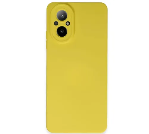 Realme 12 Lite Kılıf Nano içi Kadife Silikon - Sarı