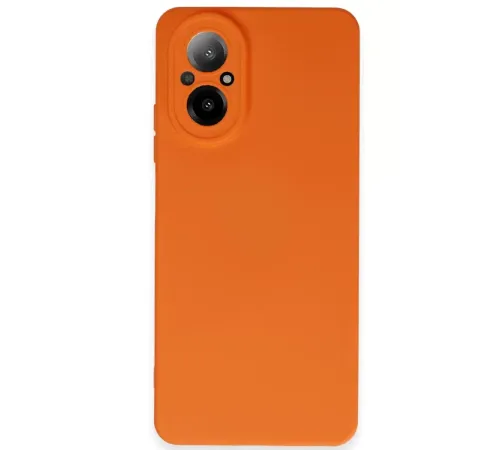 Realme 12 Lite Kılıf Nano içi Kadife Silikon - Turuncu