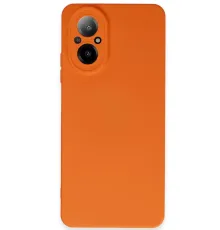 Realme 12 Lite Kılıf Nano içi Kadife Silikon - Turuncu