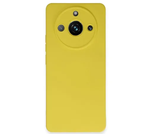 Realme 11 Pro Kılıf Nano içi Kadife Silikon - Sarı