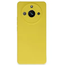 Realme 11 Pro Kılıf Nano içi Kadife Silikon - Sarı