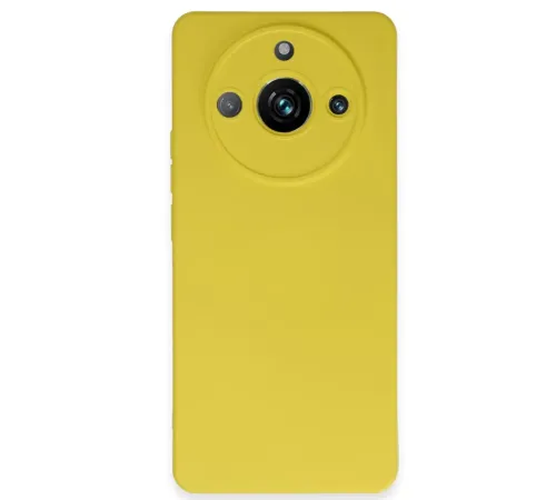 Realme 11 Pro Kılıf Nano içi Kadife Silikon - Sarı