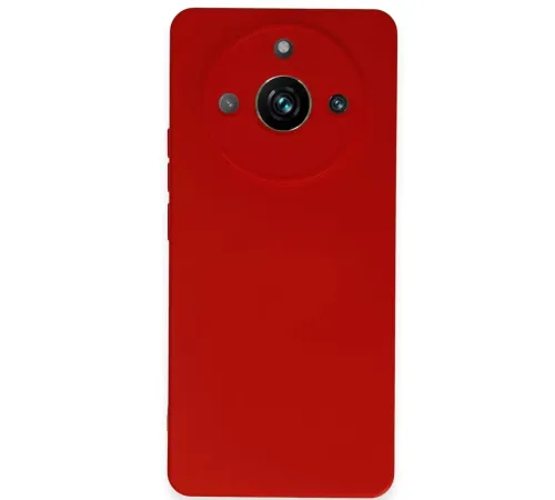 Realme 11 Pro Kılıf Nano içi Kadife Silikon - Kırmızı
