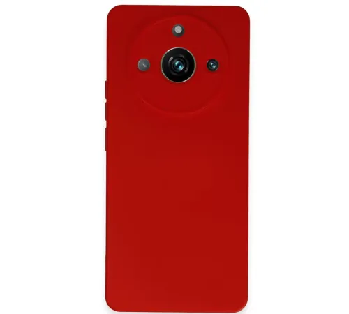 Realme 11 Pro Kılıf Nano içi Kadife Silikon - Kırmızı