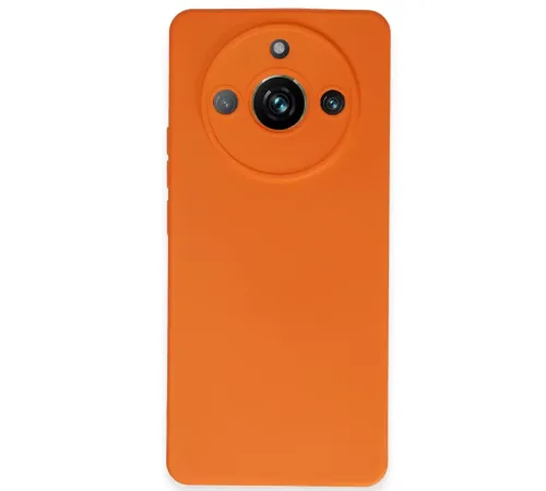 Realme 11 Pro Kılıf Nano içi Kadife Silikon - Turuncu