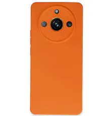 Realme 11 Pro Kılıf Nano içi Kadife Silikon - Turuncu