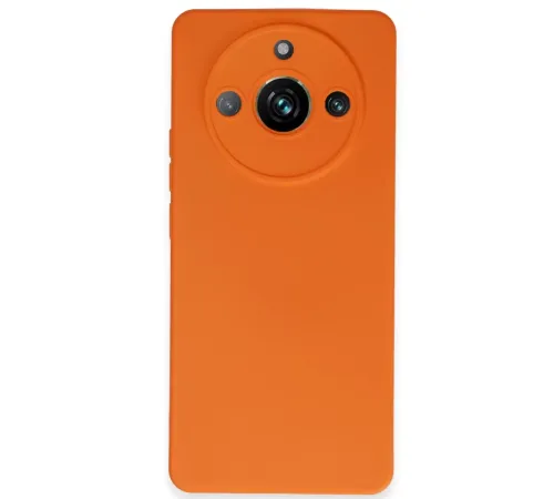 Realme 11 Pro Kılıf Nano içi Kadife Silikon - Turuncu
